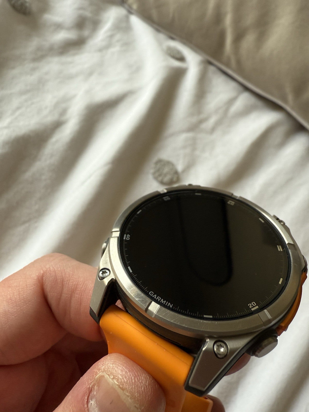 Garmin Fenix 8 47mm Sapphire Orange Spark Edition 2 Months Old