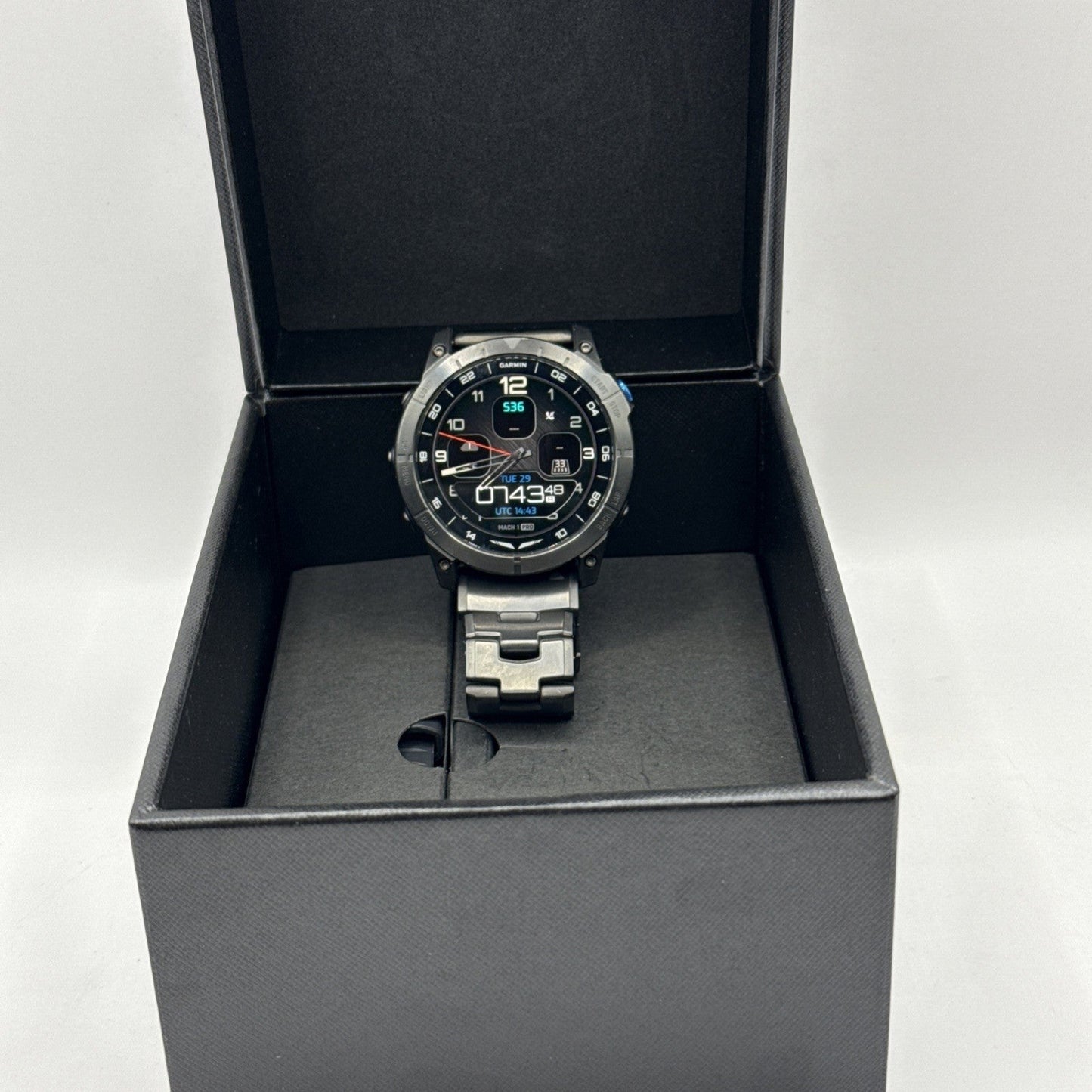 Garmin D2 Mach 1 Pro 51mm Aviator Smartwatch with Black Sport Band