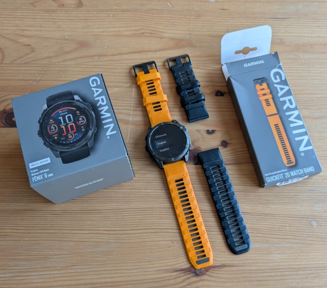 Garmin Fenix 8 51mm Amoled Sapphire Watch - Excellent Condition