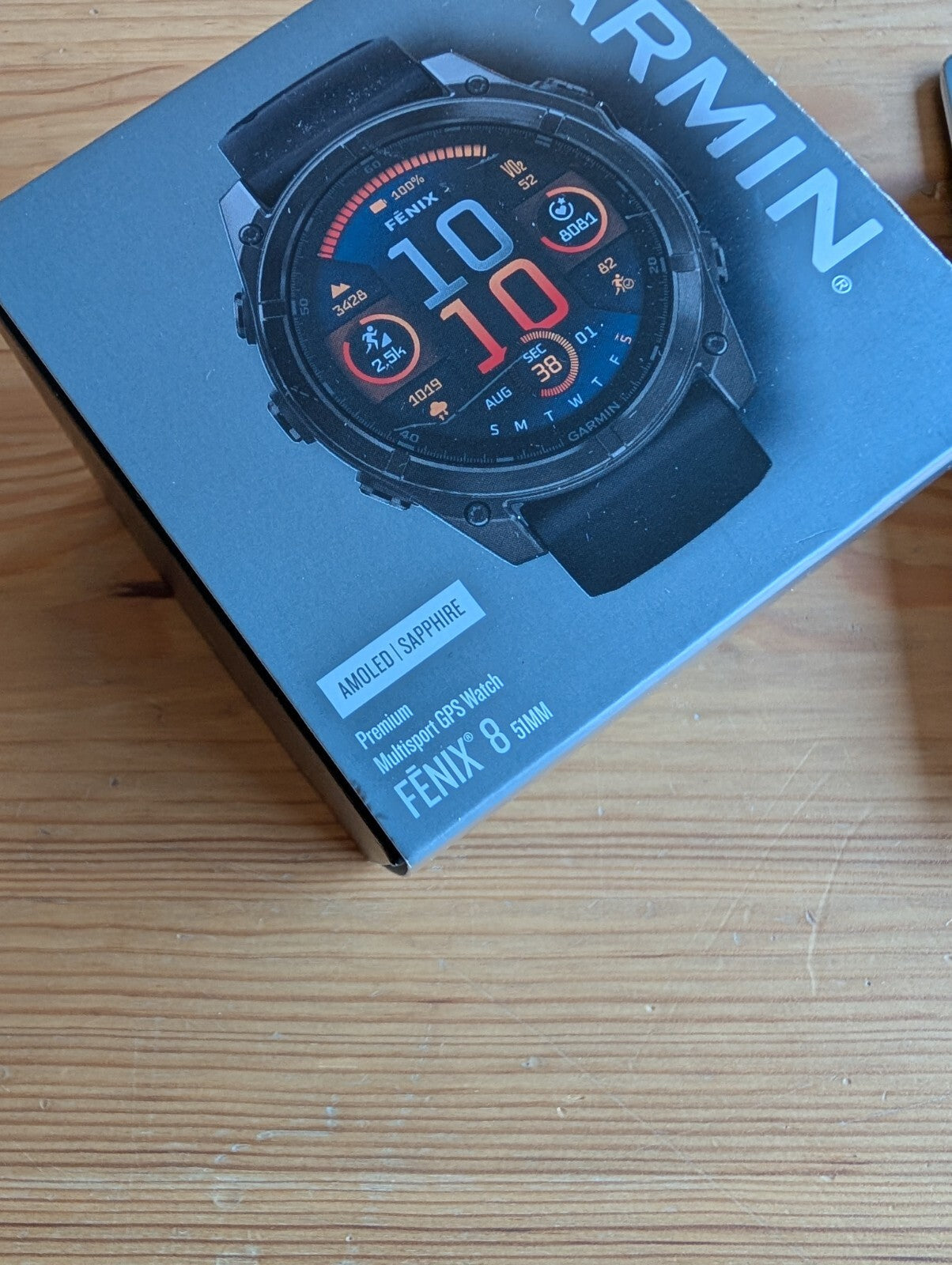 Garmin Fenix 8 51mm Amoled Sapphire Watch - Excellent Condition