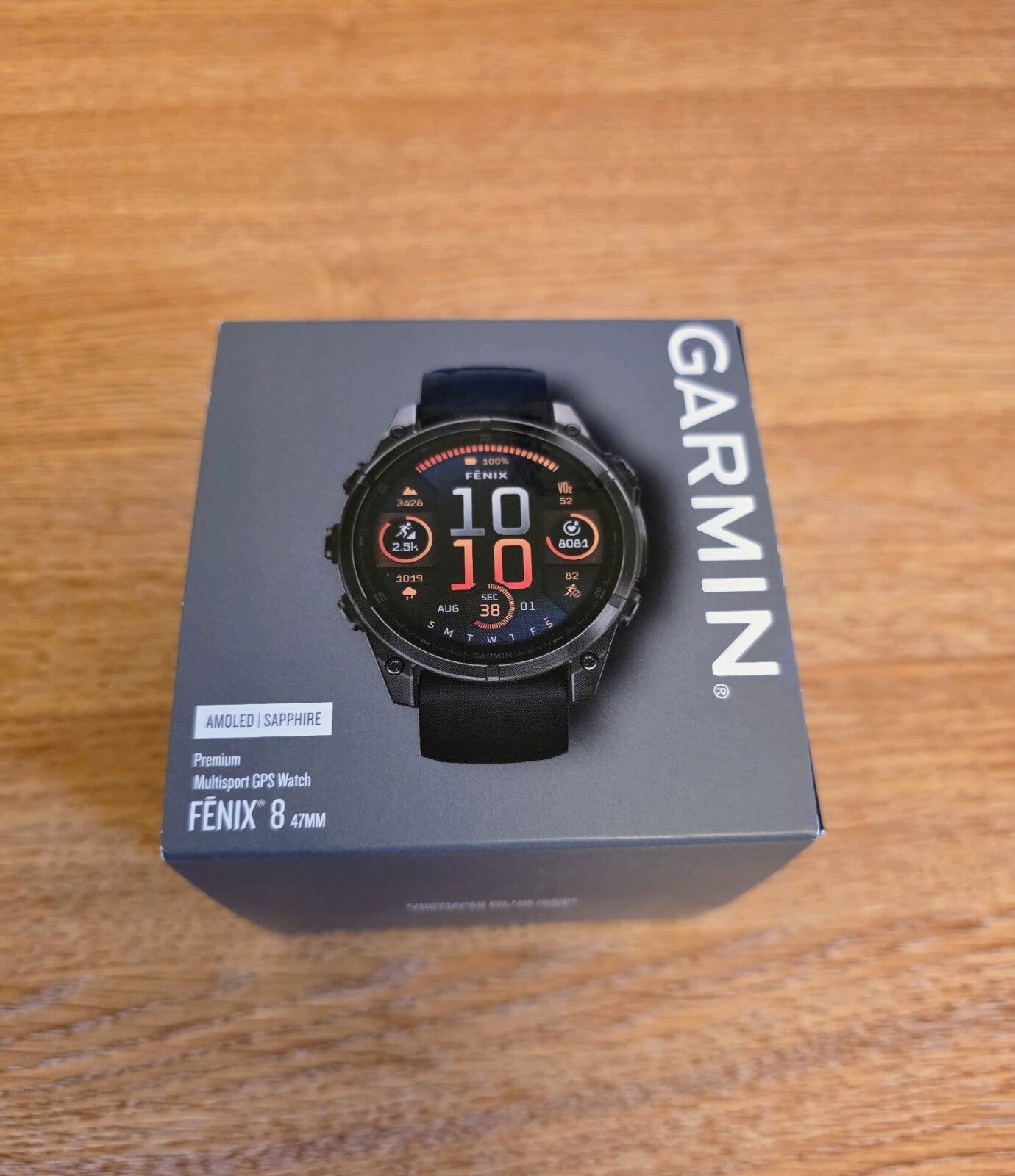 Garmin Fenix 8 AMOLED Sapphire premium multisport GPS watch 47mm 010-02904-21