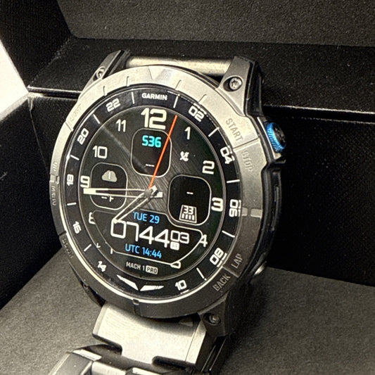 Garmin D2 Mach 1 Pro 51mm Aviator Smartwatch with Black Sport Band